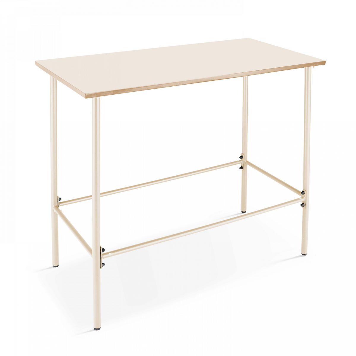 GARTENSET 7-tlg., Elfenbeinfarbe - Beige, Metall - Oviala