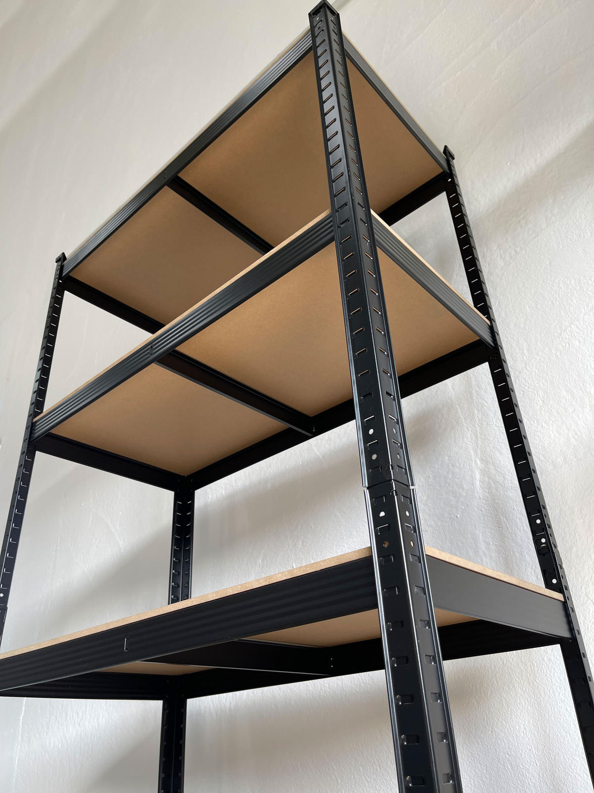 SCHWERLASTREGAL 90x45x180cm - Schwarz, Metall (90/180/45cm) - QUICK STAR