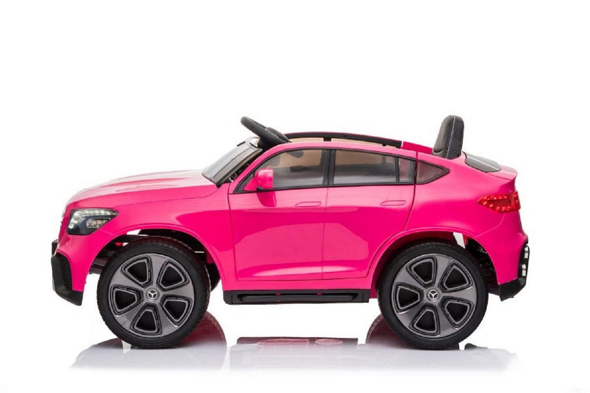 KINDER ELEKTROAUTO Mercedes GLC Pink, EVA-Reifen, Kunstledersitz, Stoßdämpfer, Fernbedienung - Rosa, Kunststoff (105/68/50cm) - Es-Toys