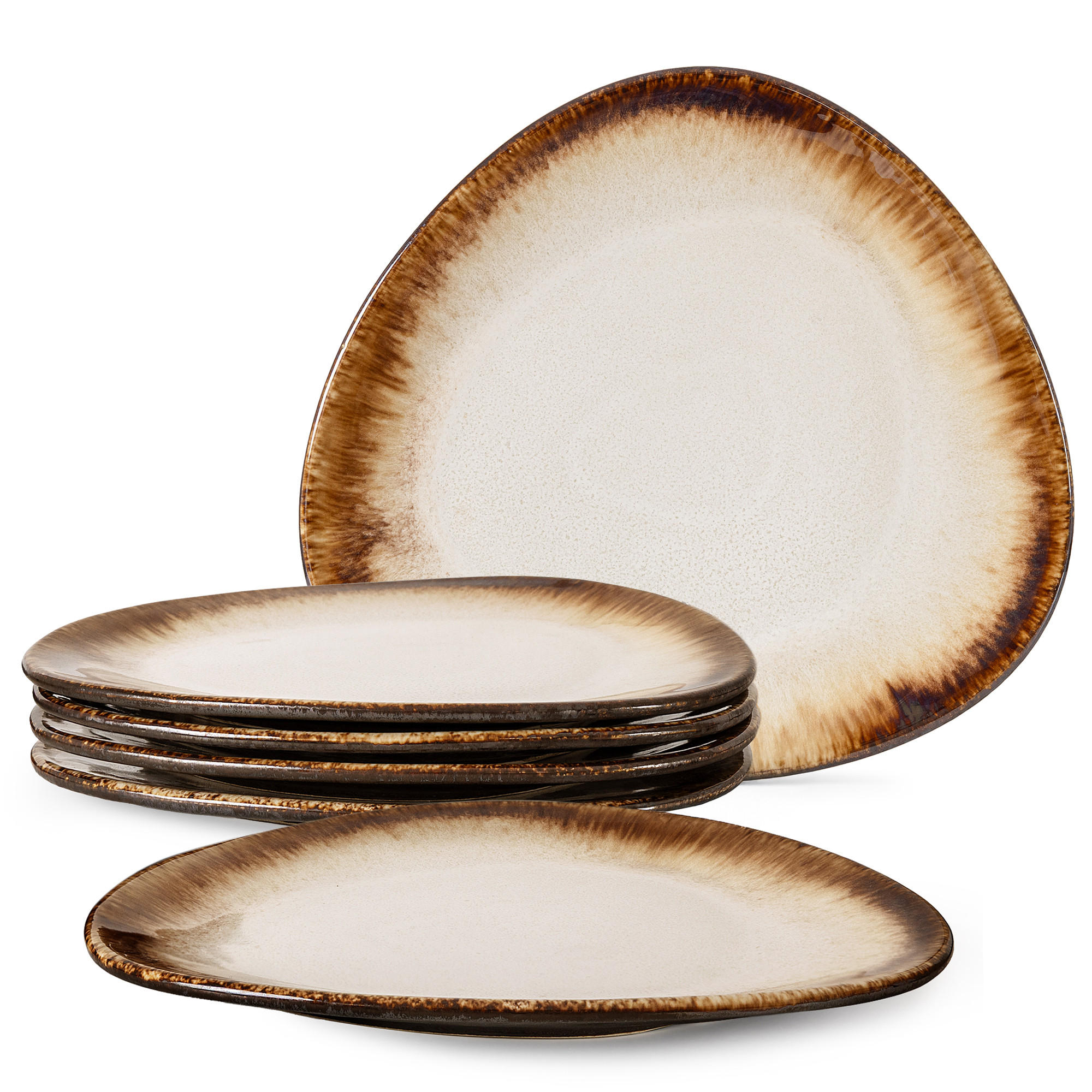 SPEISETELLER PRIMA 6-tlg, Hellbeige - Beige, Keramik (28/30/2cm) - KONSIMO®