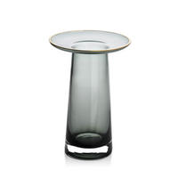 VASE Serenite Grau 13.5/13.5/20 cm Glas - Grau, Glas (20cm) - Mondex