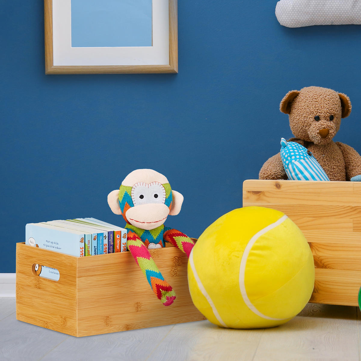 AUFBEWAHRUNGSKISTE - Hellbraun, Holz/Holzwerkstoff (20/14/30cm) - Relaxdays