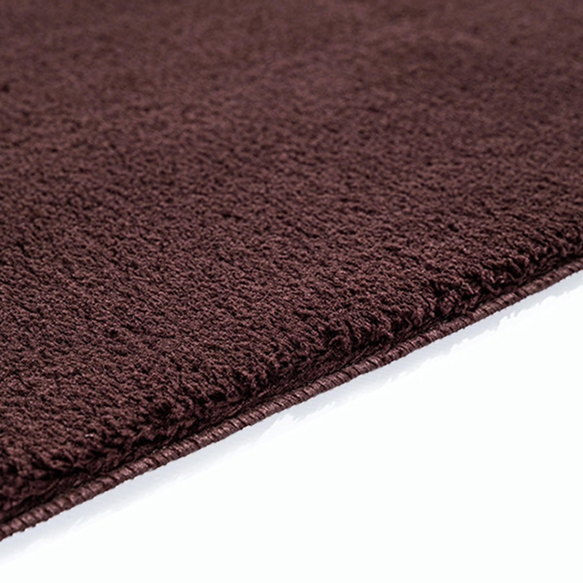 TEPPICHLÄUFER Antirutsch Uni ALDAN Polyester Bordeauxrot 80 x 150 cm - Rot, Textil (80/150cm) - KADIMA DESIGN