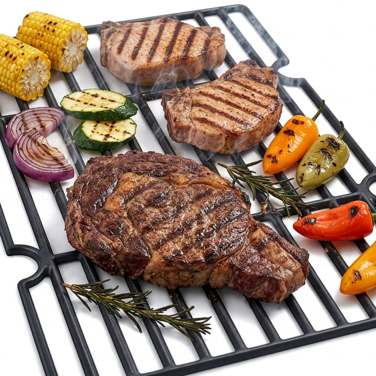 GRILLROST Hero XL Gusseisen - Schwarz, Metall (55/42cm) - TAINO