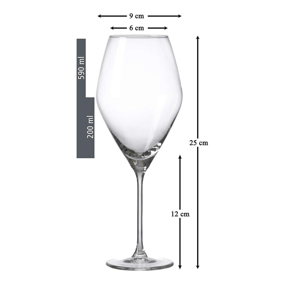 BURGUNDERGLÄSER Salsa transparent 590 ml 6er Set - Transparent, Glas (0.59L) - Ritzenhoff Breker