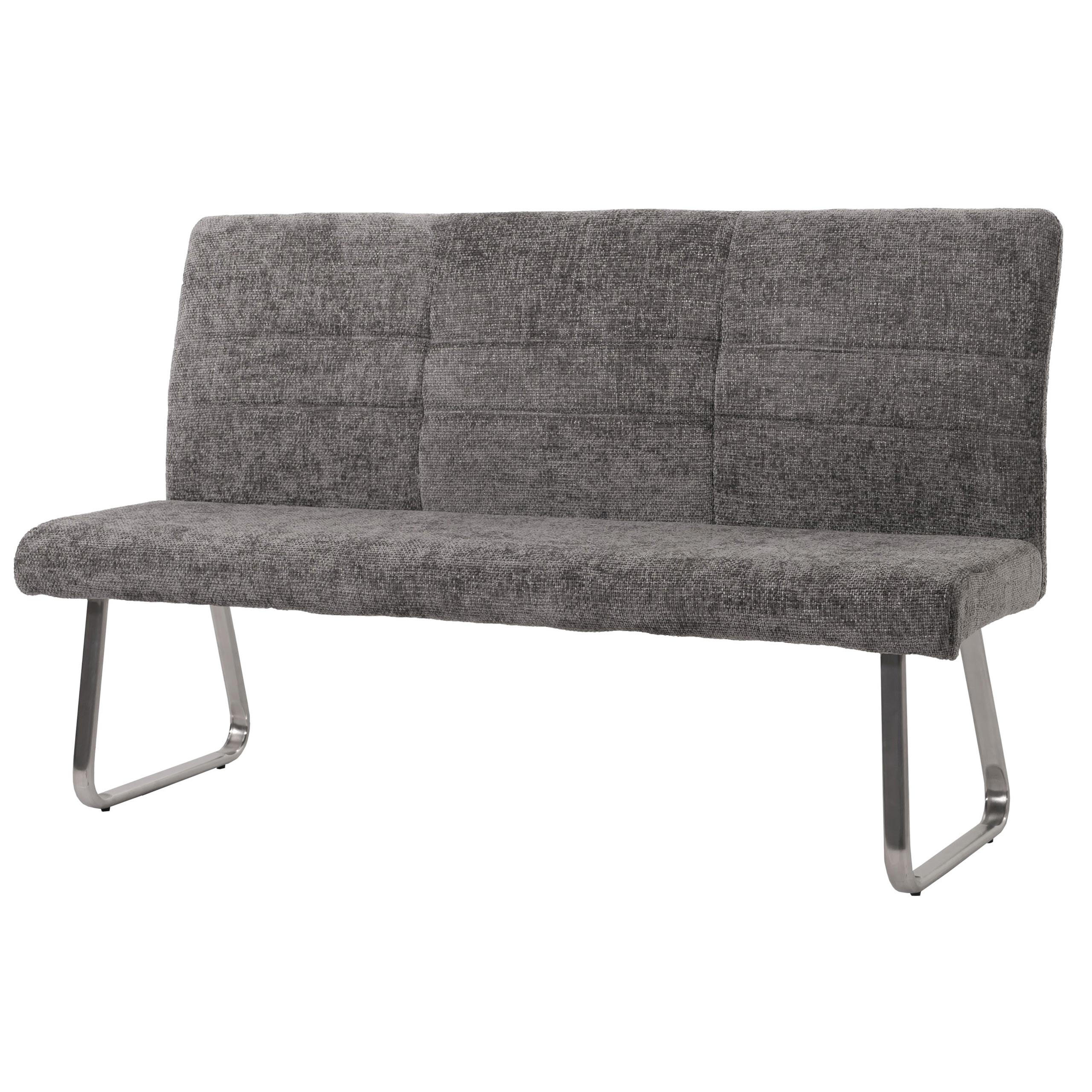 SITZBANK Grau - Grau, Textil (160/100/65cm) - Jamb