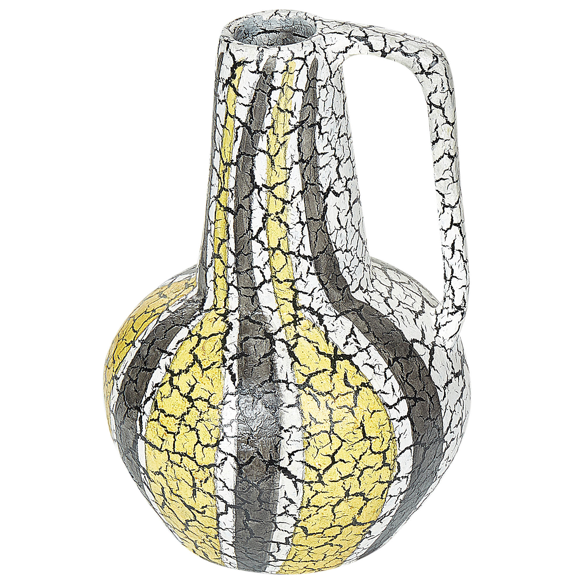 DEKOVASE Terrakotta bunt Malakka - Multicolor, Stein (34cm) - Beliani