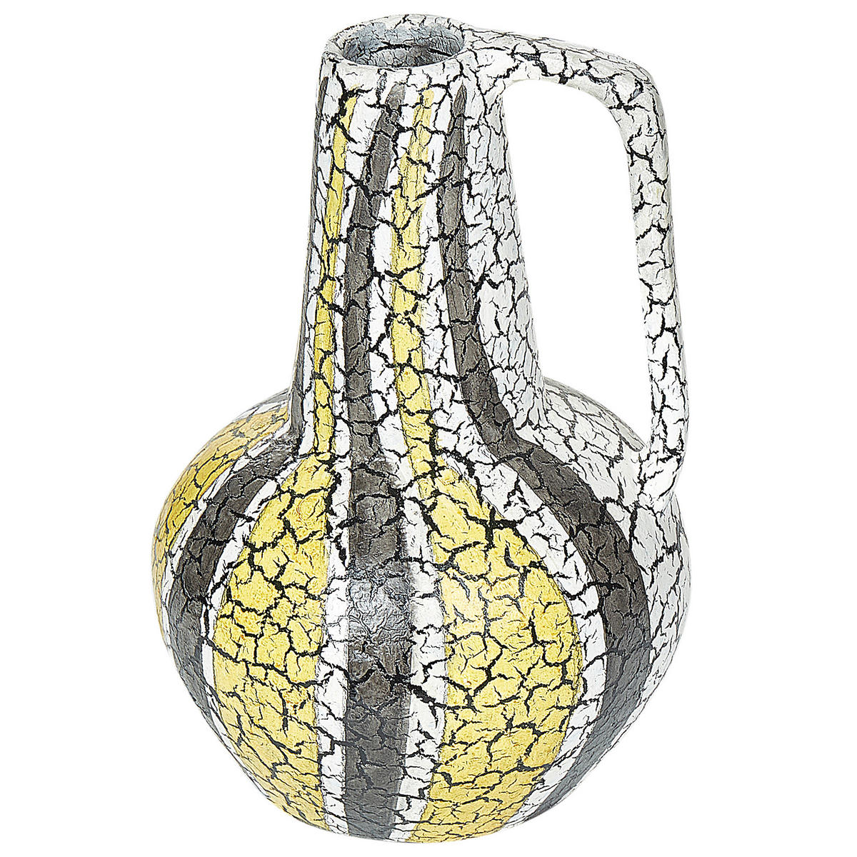 DEKOVASE Terrakotta bunt Malakka - Multicolor, Stein (34cm) - Beliani