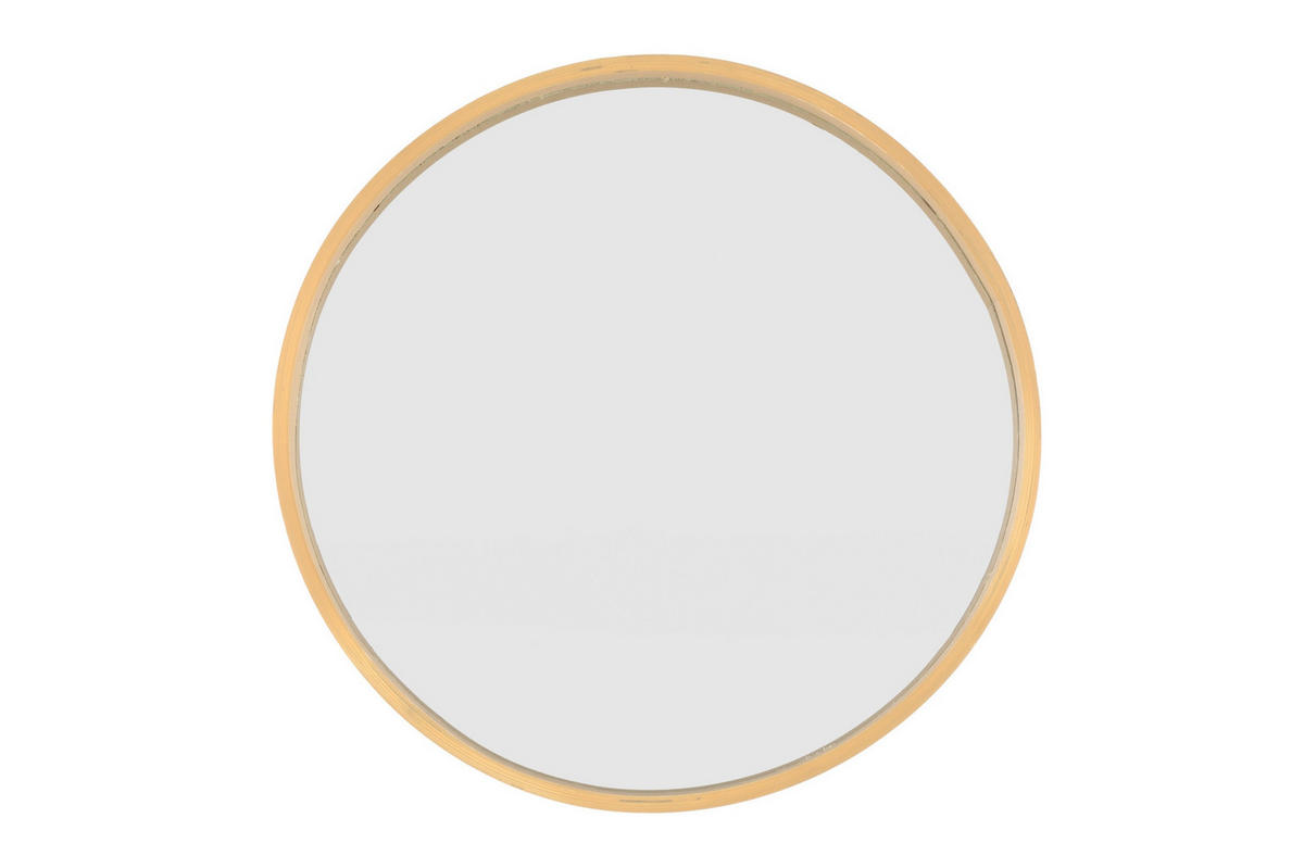 WANDSPIEGEL rund Ø 40 cm - Braun, Holzwerkstoff (40/40/4cm)