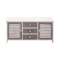 SIDEBOARD Weiß 34/90/44 cm - Weiß, Holz (34/44/90cm) - Mobili Rebecca