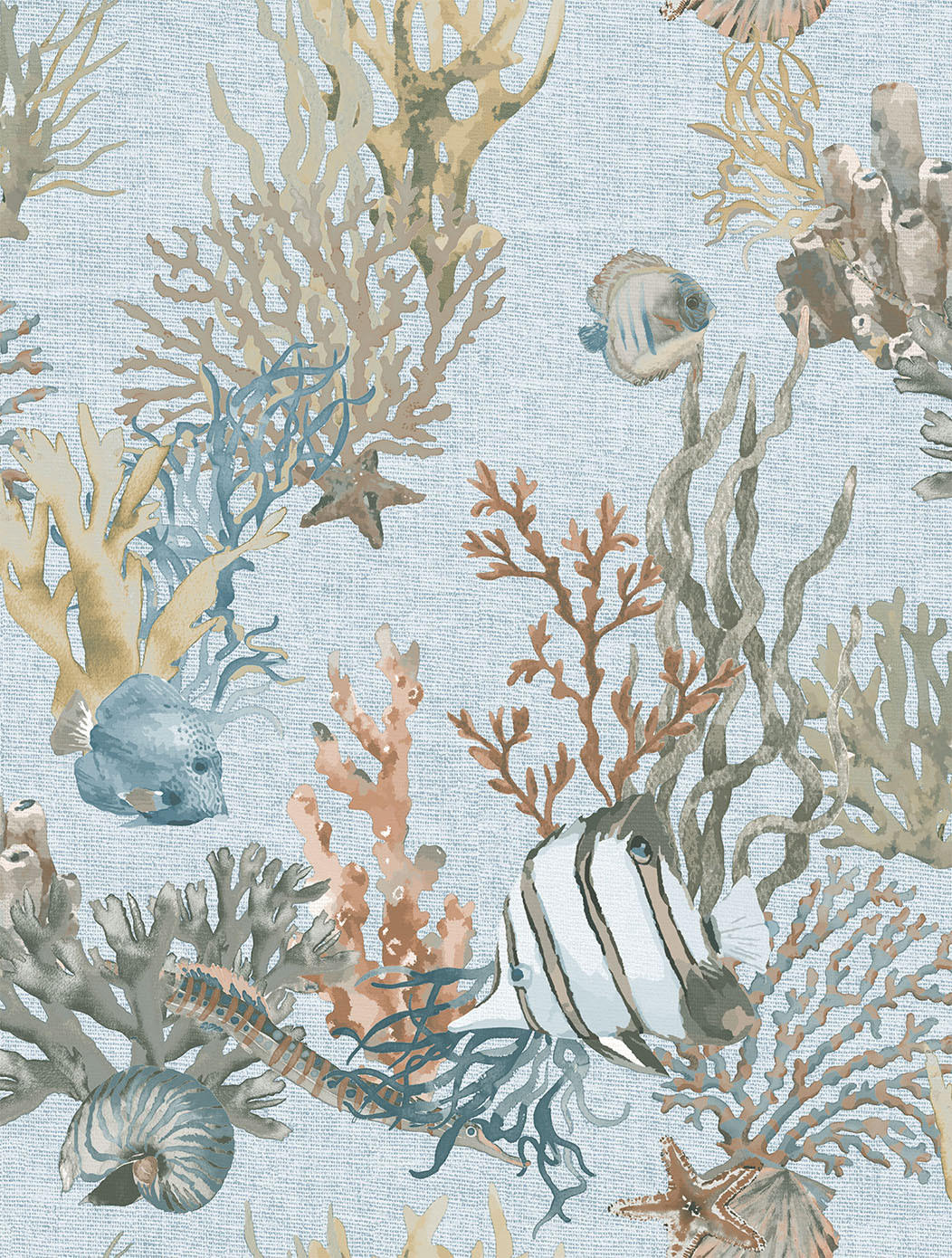 TAPETE Unterwasserwelt 53 cm x 10 m - Blau, Papier (53/1000cm) - Sanders & Sanders