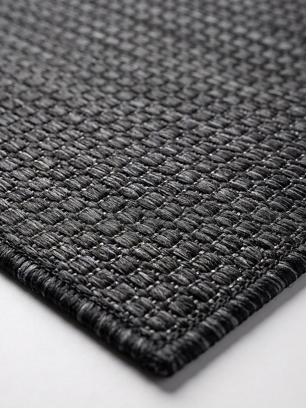 TEPPICH Flachgewebe, Outdoor, Fußbodenheizung-geeignet, VIGOLENO in Anthrazit, 280 x 370 cm - Anthrazit, Textil (280/370cm) - KADIMA DESIGN