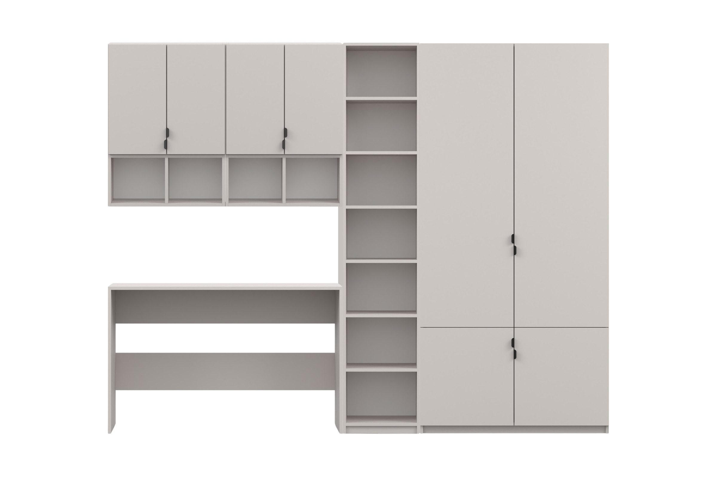 JUGENDZIMMER MANO A 7-teilig in Kaschmir - Kaschmir, Holzwerkstoff (260/200/50cm) - Deine Möbel 24