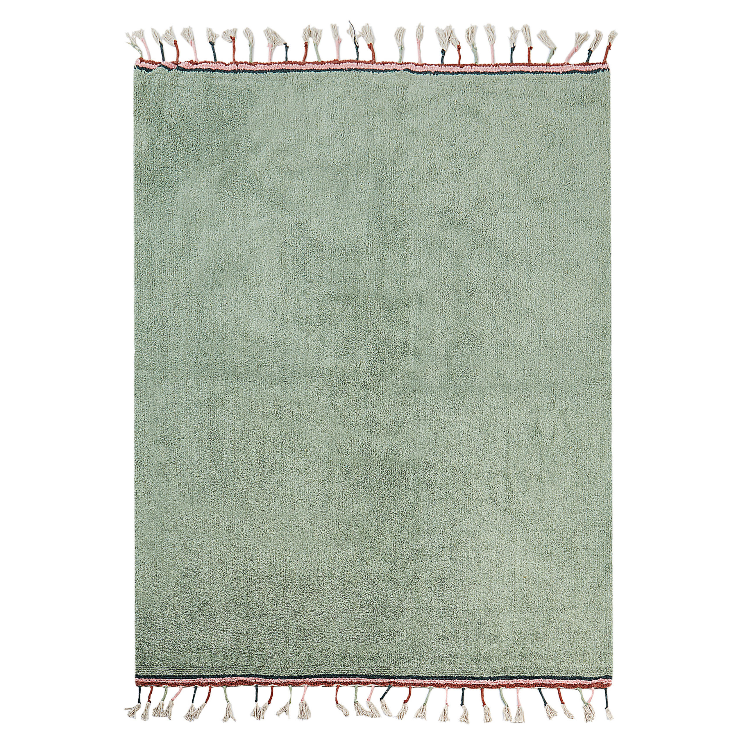 KURZFLOR-TEPPICH Grün 140/200 cm Caparli - Grün, Textil (140/200cm) - Beliani