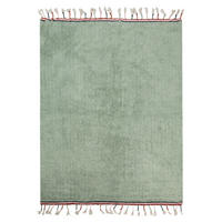 KURZFLOR-TEPPICH Grün 140/200 cm Caparli - Grün, Textil (140/200cm) - Beliani
