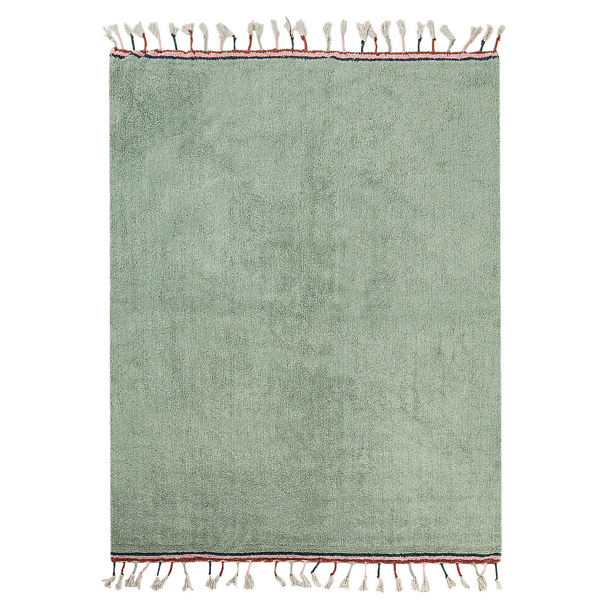 KURZFLOR-TEPPICH Grün 140/200 cm Caparli - Grün, Textil (140/200cm) - Beliani