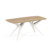 ESSTISCH AXIS - Kaschmir/Beige, Holzwerkstoff/Metall (90/180/76cm) - Meblini