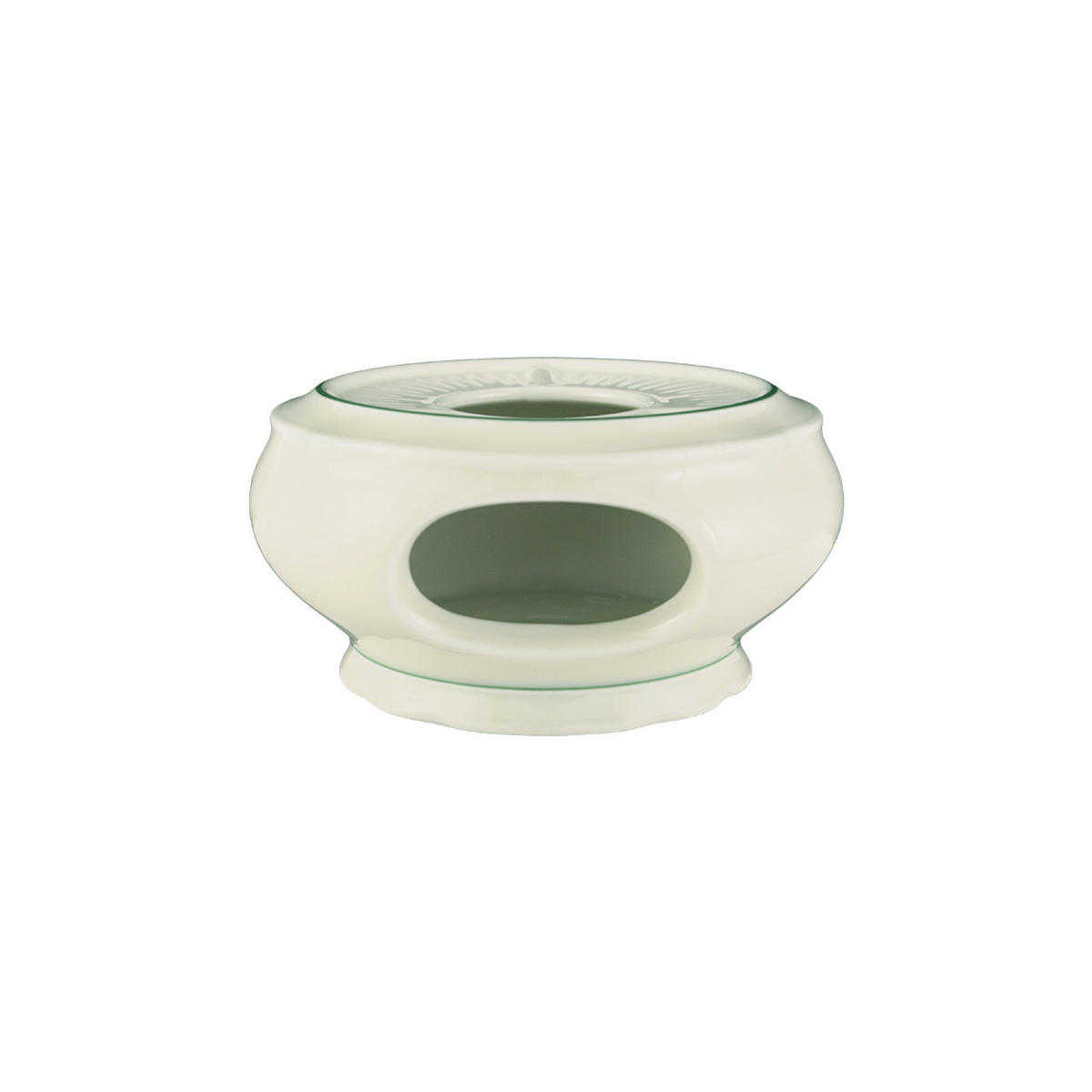 STÖVCHEN Marieluise Weihnachten weiß-grün ø 15,3 cm - Weiß/Grün, Keramik (15.3/7.7cm) - Seltmann Weiden