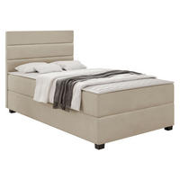 BOXBETT Elen - Beige/Schwarz, Holz/Holzwerkstoff (90/200cm) - MIRJAN24