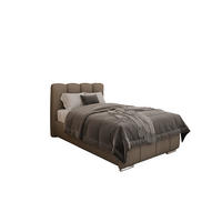 POLSTERBETT Zaira 100x200cm – Elegantes Polsterbett für modernen Wohnstil , ohne matratze, braun - Braun, Holz (100/200cm) - Panda Möbel