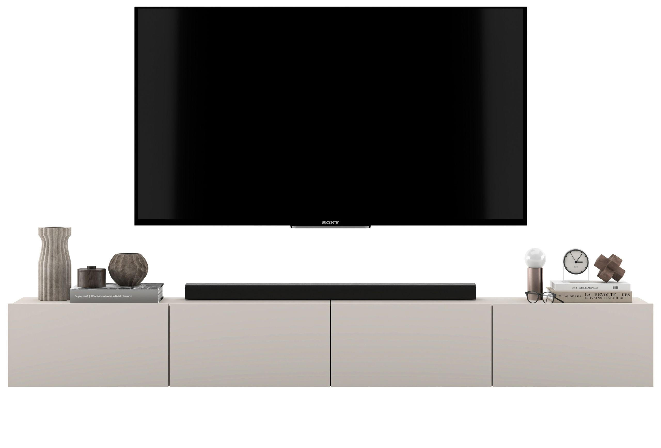 TV-LOWBOARD 2-er Set Enjoy Kaschmir Matt 120 cm - Kaschmir, Holzwerkstoff (240/30/35cm) - Meble Lindner