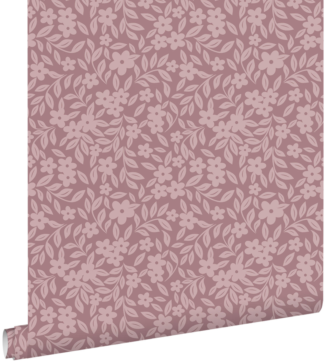 TAPETE Blumen 50 x 900 cm - Lila, Papier (50/0.1cm) - ESTAhome