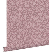 TAPETE Blumen 50 x 900 cm - Lila, Papier (50/0.1cm) - ESTAhome