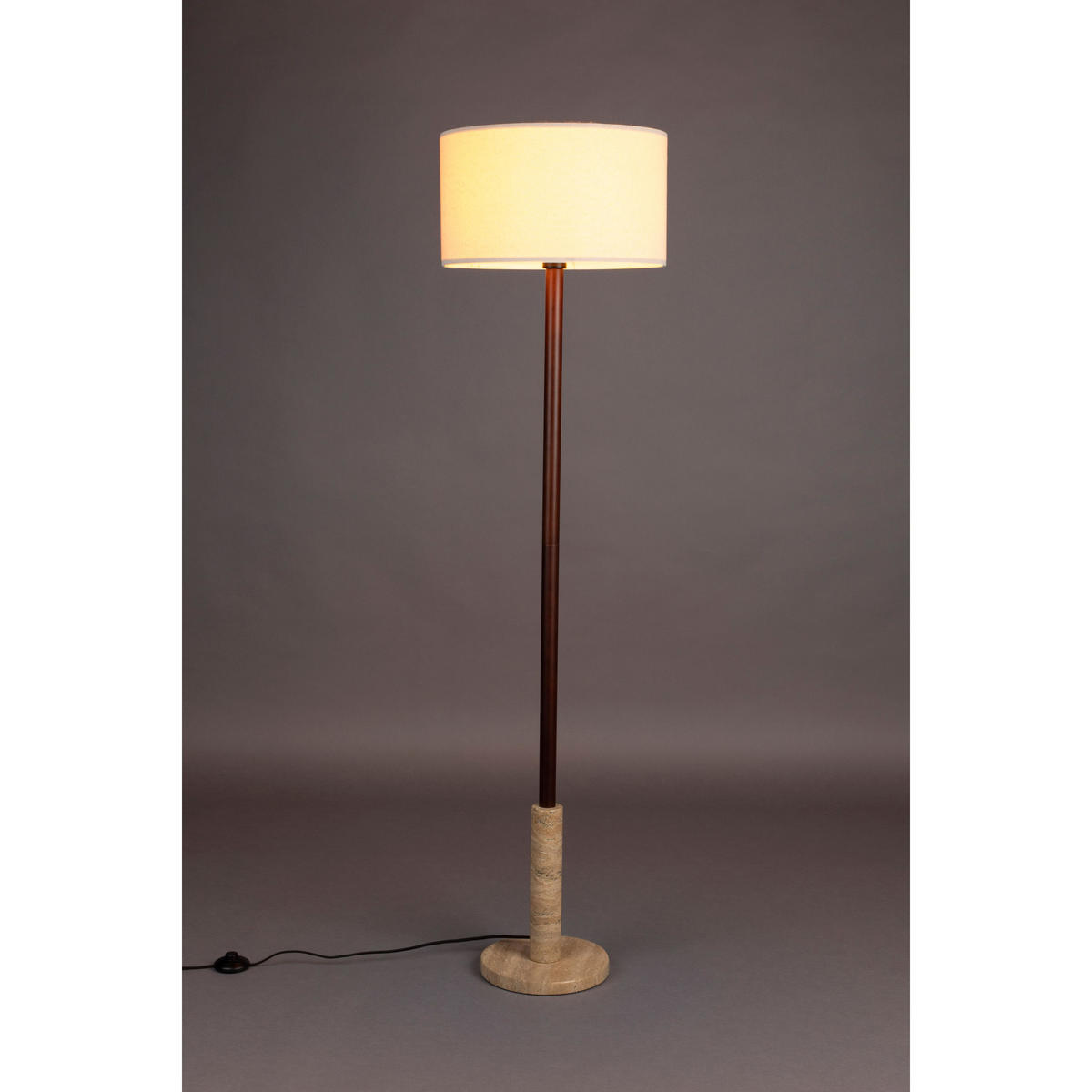 STEHLAMPE Jackson - Beige, Stein (40/40/156cm) - Dutchbone