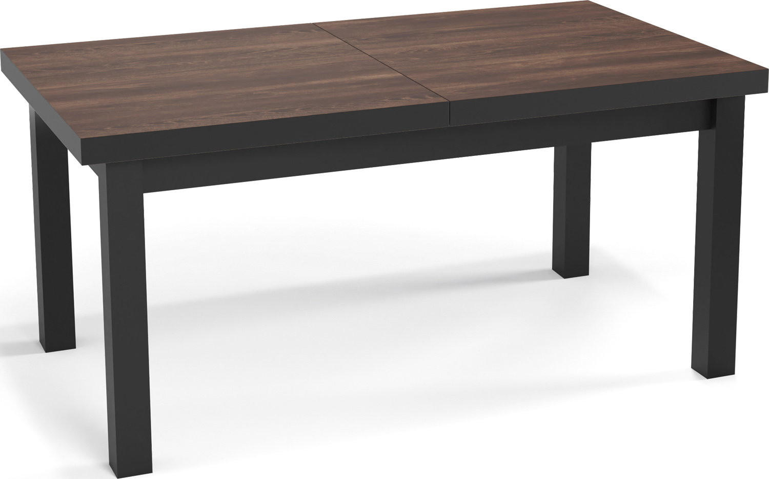 ESSTISCH Gemini rechteckig ausziehbar, Arvadonna Chestnut 160-210/90/78 cm - Kastanienfarben/Schwarz, Holz/Holzwerkstoff (90/210/78cm) - WFL GROUP