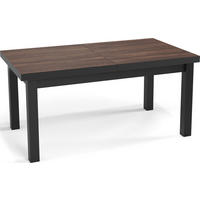 ESSTISCH Gemini rechteckig ausziehbar, Arvadonna Chestnut 200-300/100/78 cm - Kastanienfarben/Schwarz, Holz/Holzwerkstoff (100/300/78cm) - WFL GROUP