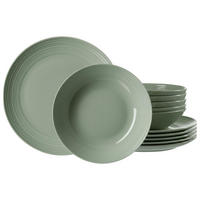 TAFELSERVICE Levi Grün 12er Set - Grün, Keramik (2/2/2cm) - Ritzenhoff Breker