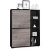 HIGHBOARD Cuba Türen in Eiche Nordic - Silbereichenfarben, Holzwerkstoff (79/105.5/35.5cm) - Vladon