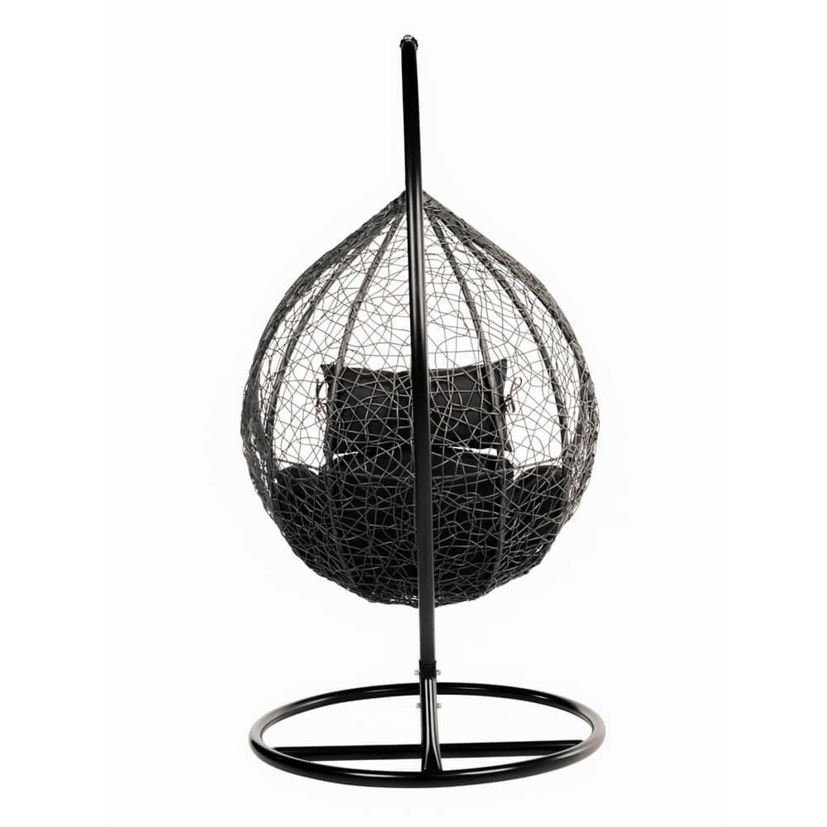 HÄNGESESSEL CIELO - Schwarz, Pure - Schwarz, Kunststoff (104/200/104cm) - Home Deluxe