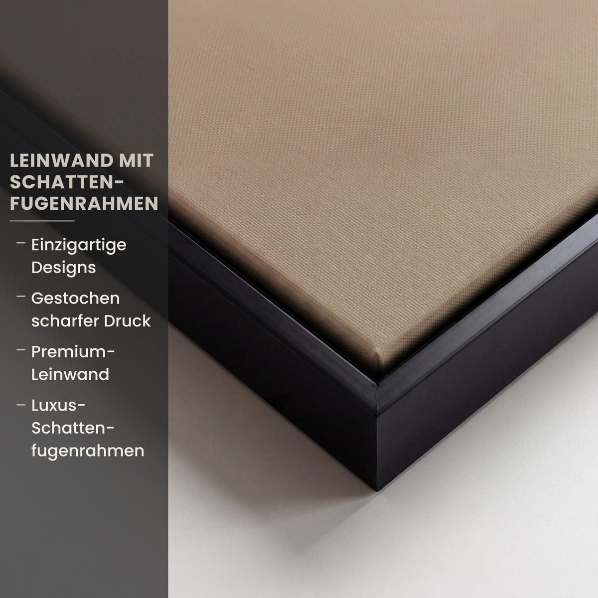 LEINWAND Bilder mit Rahmen - Vogel - Beige - Japanisch - 100x70 - Taupe, Textil (100/70cm) - MuchoWow