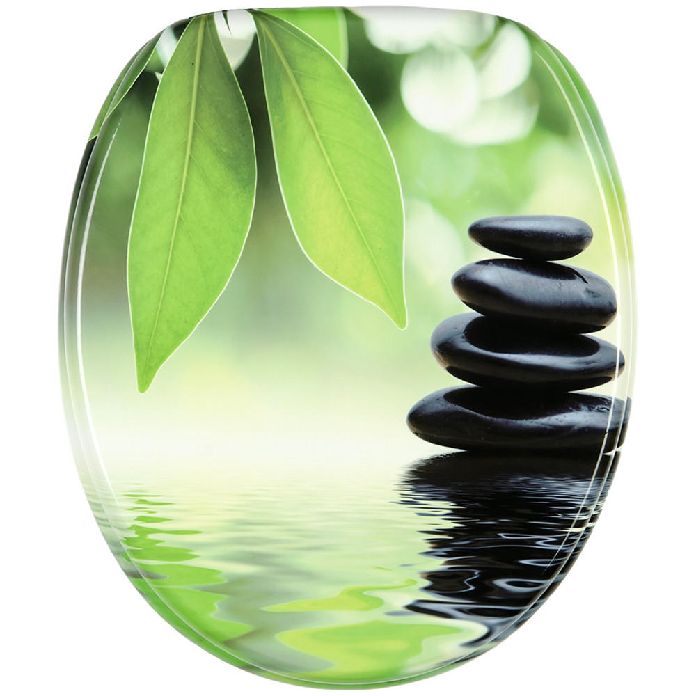 WC-SITZ Harmony - Grün, Holzwerkstoff (38/6/47cm) - Sanilo