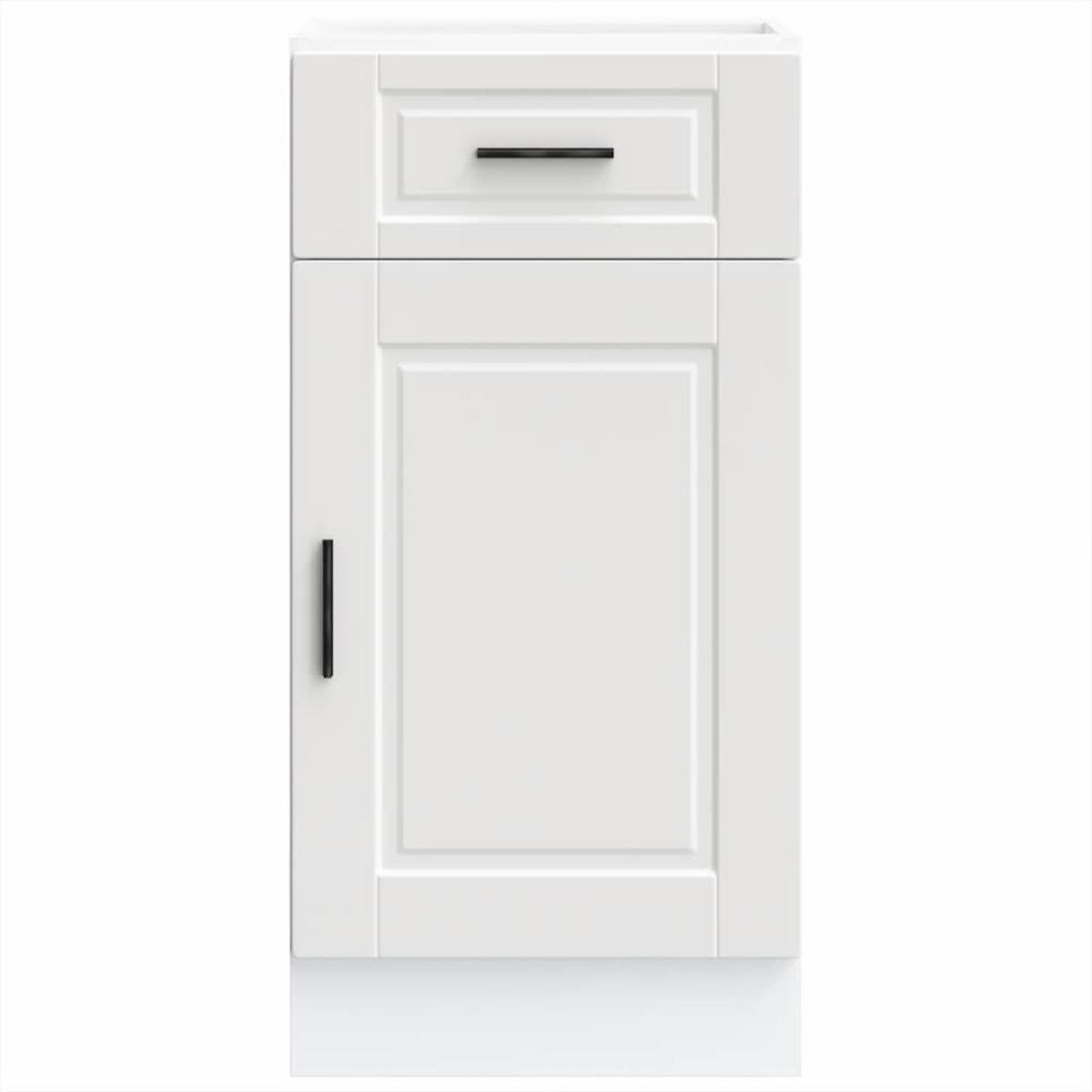 KÜCHENUNTERSCHRANK Porto Weiss Holzwerkstoff - Weiß, Holzwerkstoff (46/81.5/40cm) - vidaXL