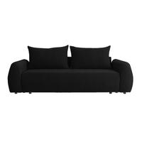 SOFA MUNDUK mit Schlaffunktion, Schwarz - Schwarz, Textil (250/98/100cm) - Fedve