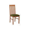 STUHL Nilo I, Holzfarbe: Erle - Eichefarben/Grün, Holz (43/96/48cm) - MIRJAN24