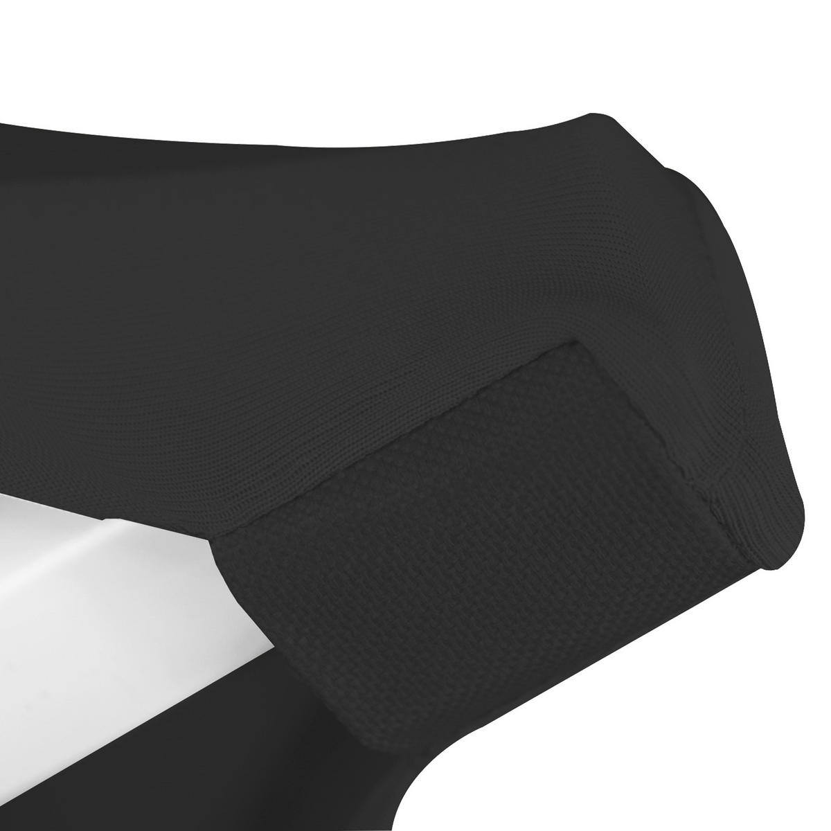 STEHTISCHHUSSE Stella Ø 80 cm Schwarz (2tlg) - Schwarz, Textil (80/120cm)