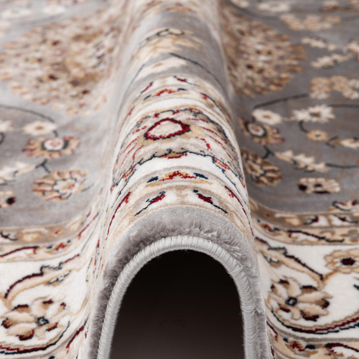 KLASSIK ORIENT TEPPICH MASKAT - Grau, Textil (80/300cm) - Pergamon