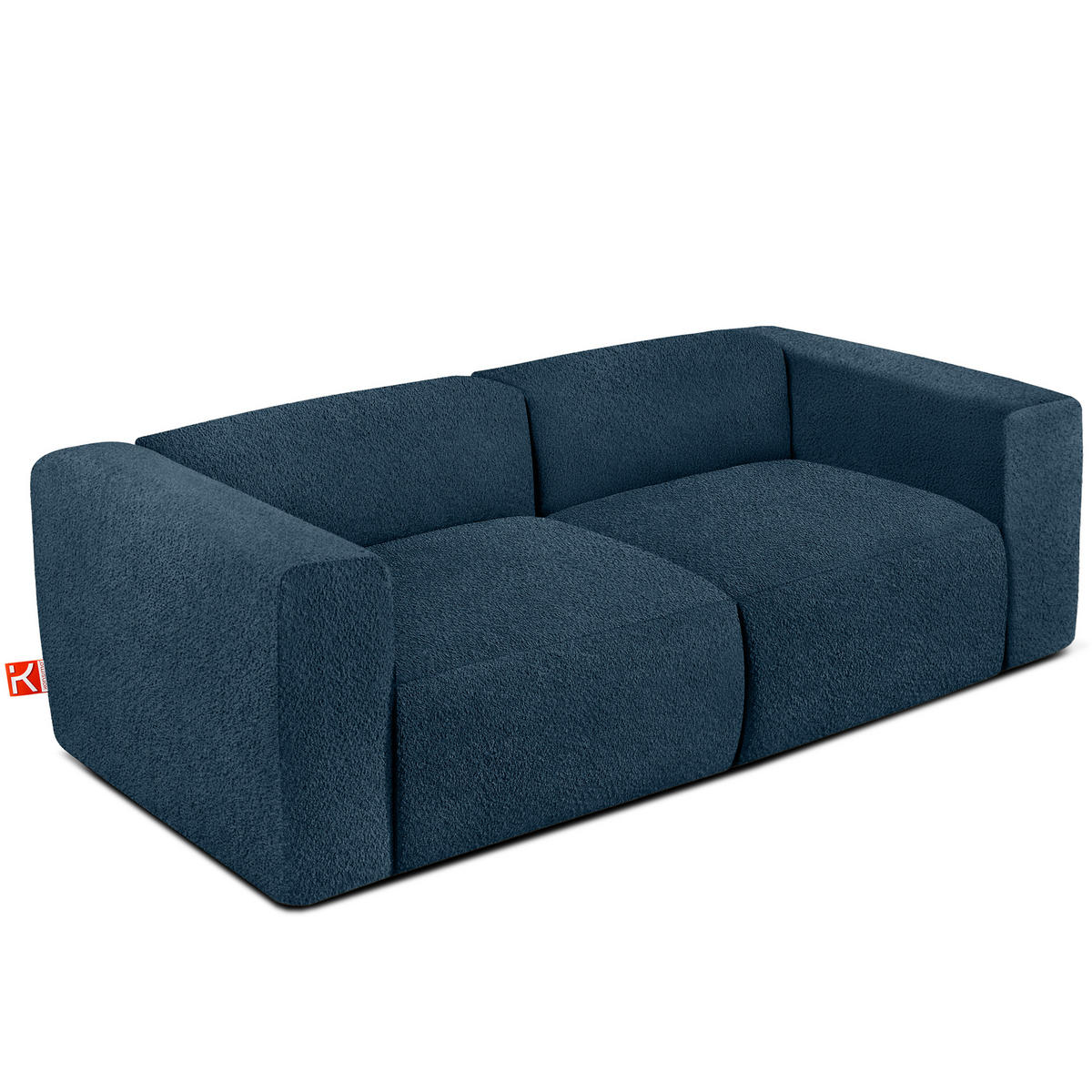 2-SITZER SOFA BUFFO, Marineblau - Dunkelblau, Holz/Holzwerkstoff (210/73/96cm) - KONSIMO®