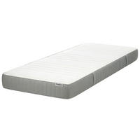 GEL-MEMORY-SCHAUMMATRATZE H2/3 Mittel 90/200 cm Happiness - Weiß, Textil (90/200cm) - Beliani