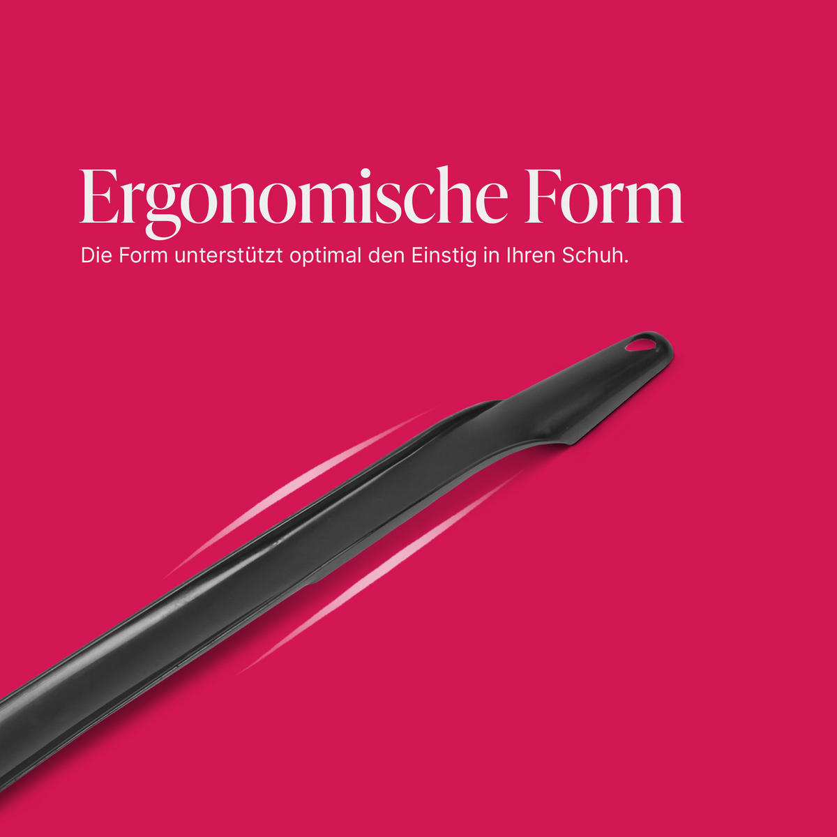 SCHUHLÖFFEL Kunststoff Schwarz 47 cm - Schwarz, Kunststoff (4/1/47cm) - ProHome