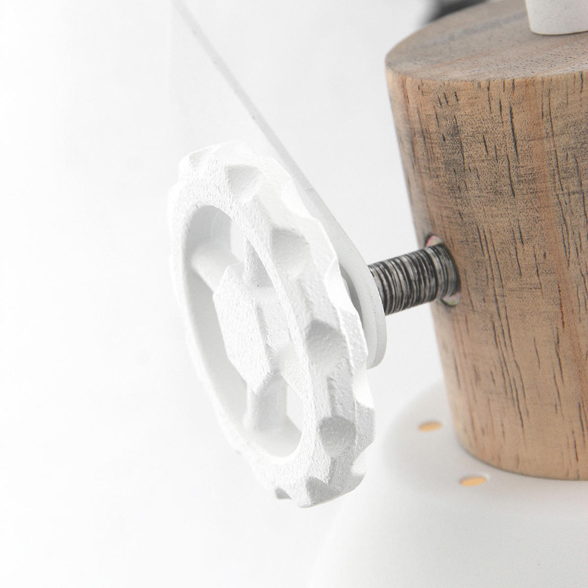 LED WANDLEUCHTE Metall Weiß GEARWOOD - Weiß, Holz/Metall (17/10.5/30.5cm)