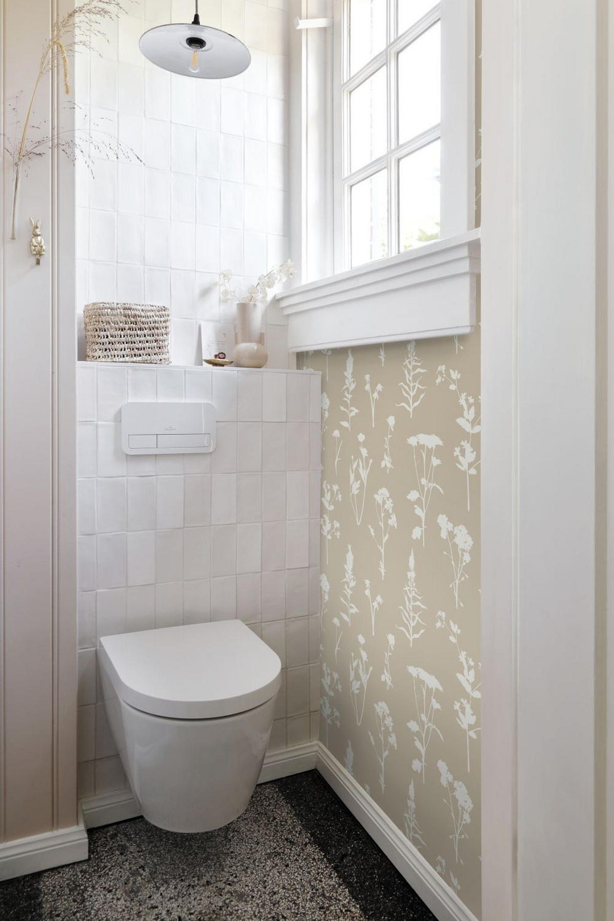 TAPETE Feldblumen 53 cm x 10.05 m - Beige, Papier (53/1000cm) - ESTAhome