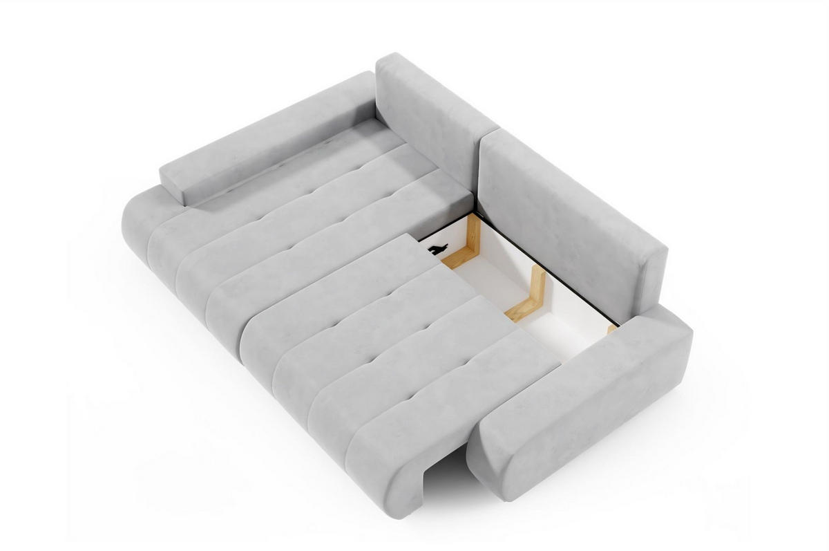 ECKSOFA Elmo - Dunkelblau, Holzwerkstoff/Textil (227/153cm) - Fun Möbel