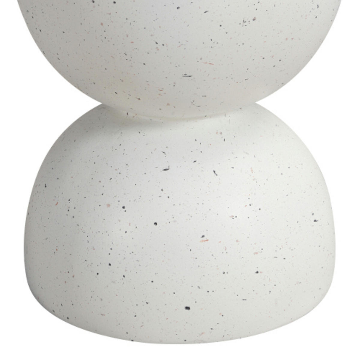 BEISTELLTISCH 39.5×39.5×45.5 cm aus MgO Steinoptik, weiß - Weiß, Stein (39.5/39.5/45.5cm) - Luhomfu