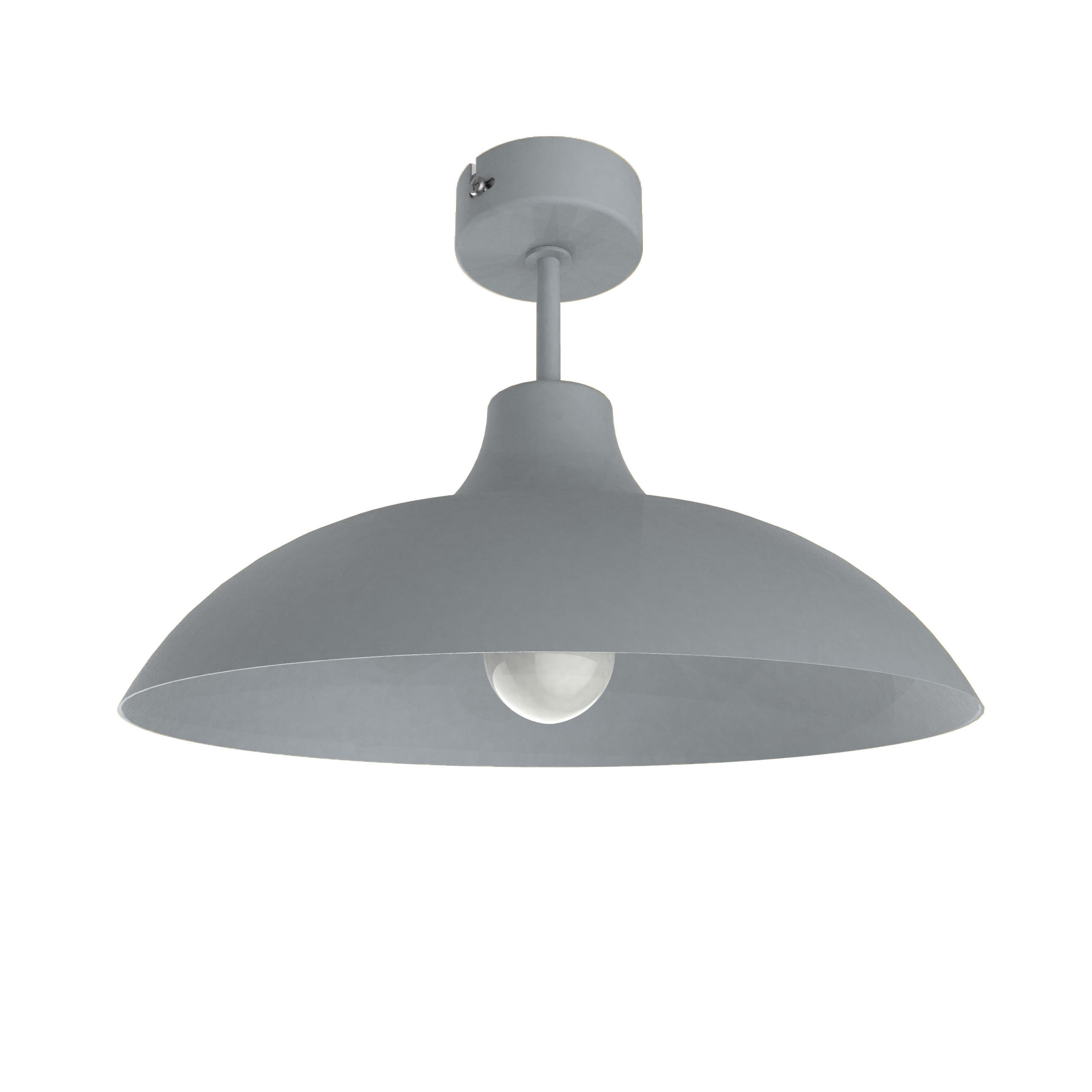 DECKENLEUCHTE - Grau, Metall (30/30/20cm) - Lumicom