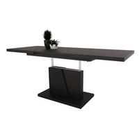COUCHTISCH rechteckig Schwarz ausziehbar höhenverstellbar - Schwarz, Holzwerkstoff (70/120/60cm) - designimpex