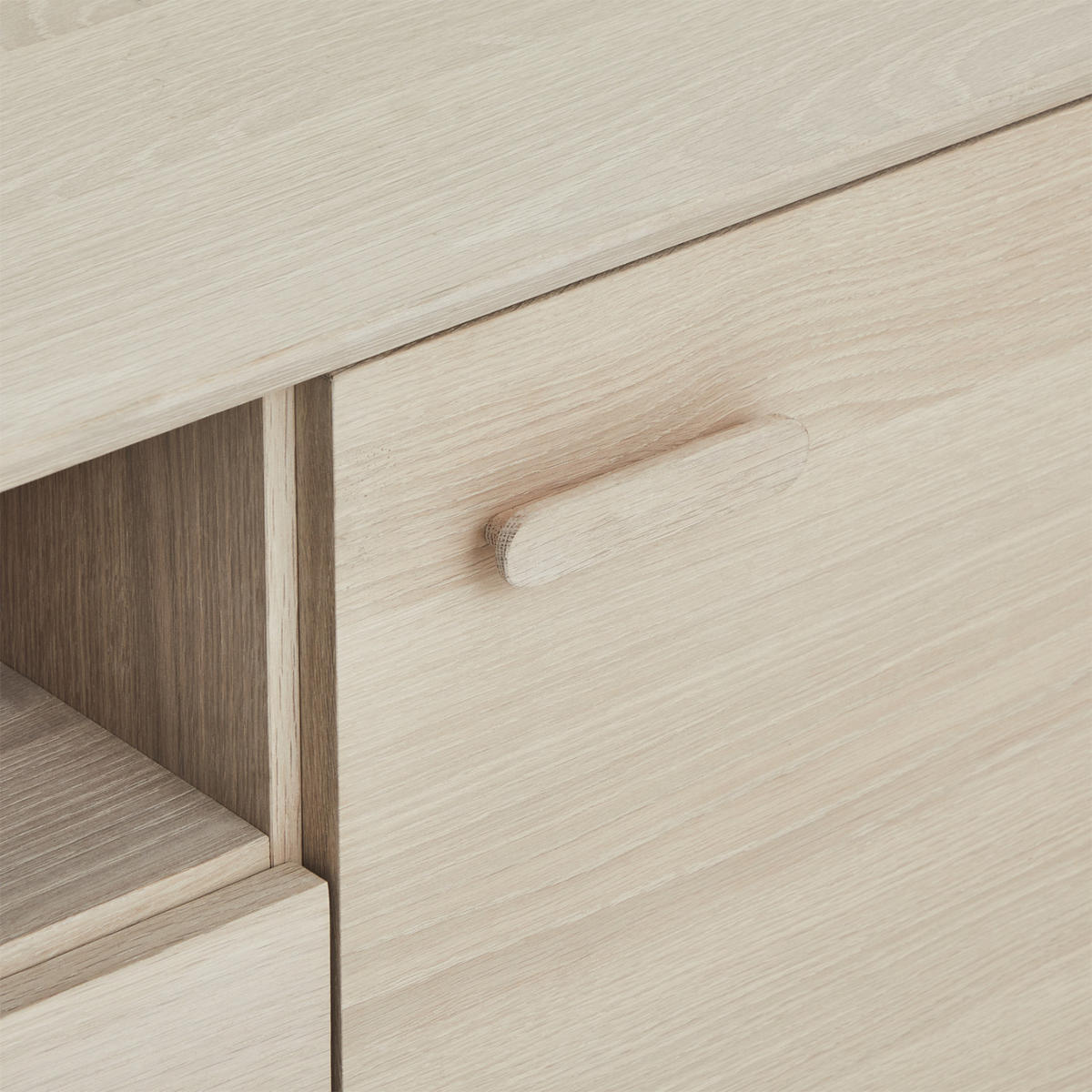 SIDEBOARD Eiche massiv - Eiche Bianco/Eichefarben, Holz/Holzwerkstoff (160/79/42cm) - Furnhouse